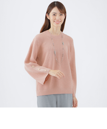 【ウォッシャブル】エアリーウールラメニット