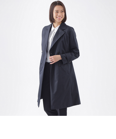 【はっ水】【中わたライナー付】【ウォッシャブル】ファンクションツイルトレンチコート