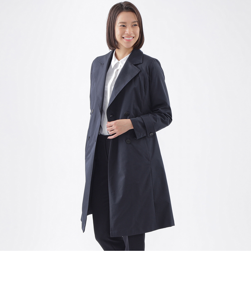 【はっ水】【中わたライナー付】【ウォッシャブル】ファンクションツイルトレンチコート