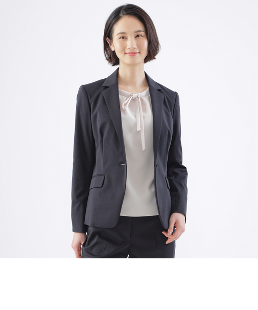 【美シリーズ】【セットアップ対応】【ウォッシャブル】トリアセスビンポンチテーラードジャケット