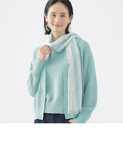 【ウォッシャブル】ドビー織りショートストール