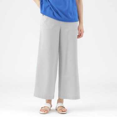 【吸水速乾】【防しわ】【ウォッシャブル】コードレーンストライプワイドパンツ