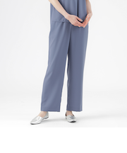 【接触冷感】【ウォッシャブル】ノルディスバックサテンワイドシルエットパンツ