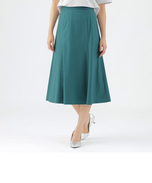 【弱はっ水】【ウォッシャブル】ストレッチブロードフレアスカート