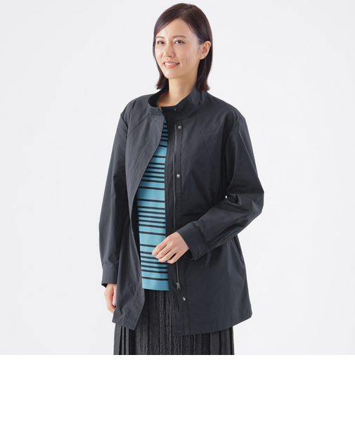 【はっ水】【透湿性】【花粉対策】【ウォッシャブル】グレースメモリースタンドカラーコート