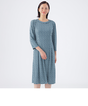 【吸水速乾】【接触冷感】【UV対策】【ウォッシャブル】3Dジオメトリックプリントドレス