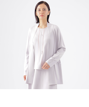 【ウォッシャブル】コンフォートバイカラーカーディガン