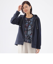 【ウォッシャブル】マイクロポリベアダンボールジップアップパーカー