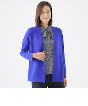 【ウォッシャブル】エクストラファインウールカーディガン