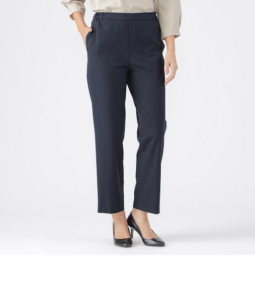 【ウォッシャブル】【セットアップ対応】ジョーゼットピーチテーパードパンツ