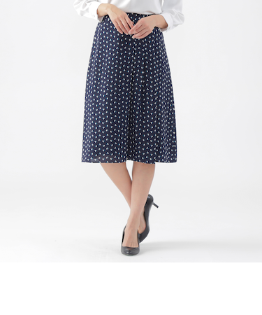 【ウォッシャブル】【セットアップ対応】スピリットジオメプリントスカート