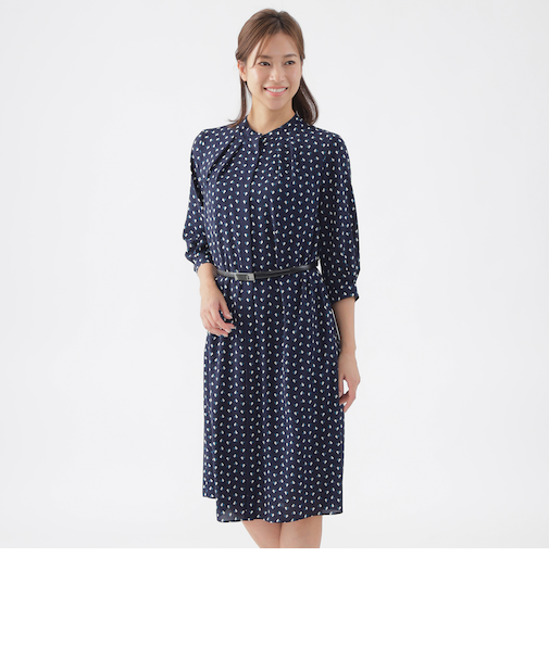 【ウォッシャブル】スピリットジオメプリントワンピース