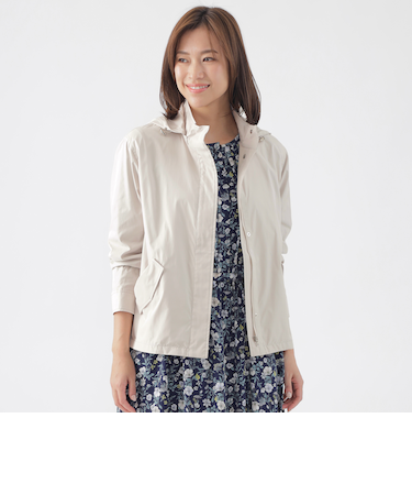 【花粉対策】【はっ水】【ウォッシャブル】アンチポランショート丈コート