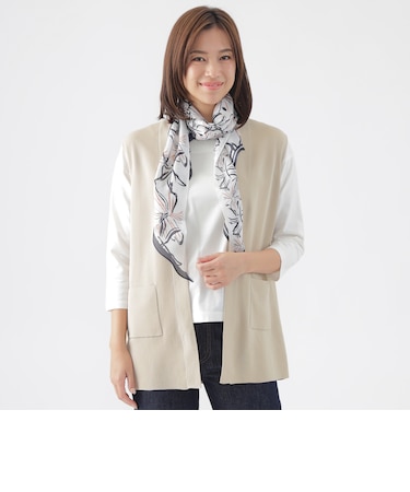 【ウォッシャブル】コンフォートストレッチニットベスト