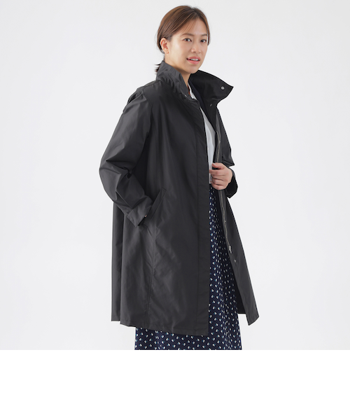 トランスワーク　ウォッシャブル　メモリッシュタッサーコート　ブラック　新品未使用 L】【はっ水】【ウォッシャブル】メモリッシュタッサースタンド