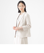 【美シリーズ】【UV対策】【着用しわ軽減】【ウォッシャブル】エアリーコードレーンテーラードジャケット