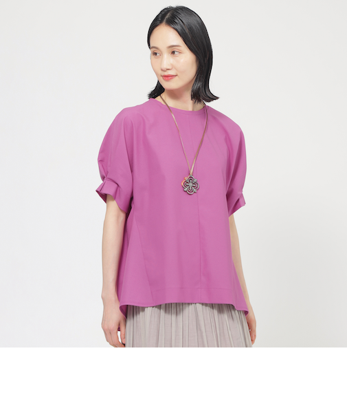 【ウォッシャブル】トリコットプルオーバーカットソー