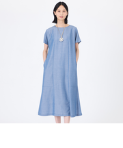 【ウォッシャブル】シャルマンダンガリーワンピース