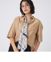 【接触冷感・ウォッシャブル】ブライトシアーブラウス