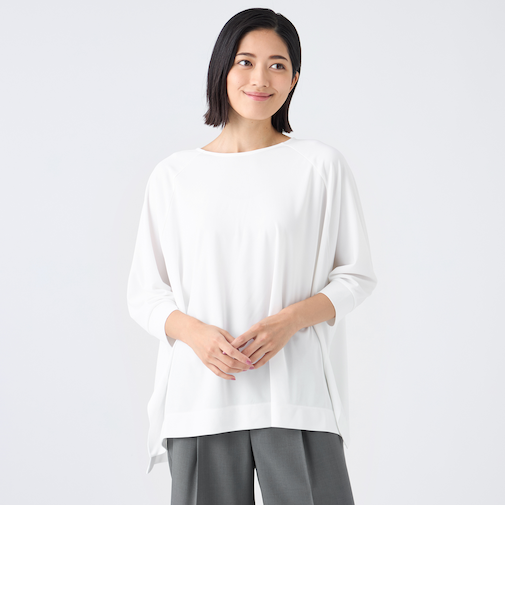 【ウォッシャブル・接触冷感・UV・防シワ】強撚スムース