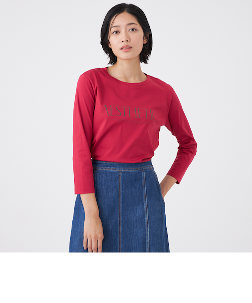 【ウォッシャブル】コーコランバイオスムースプリントTシャツ