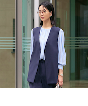 【ウォッシャブル/接触冷感/防シワ】エアリーウーステッドジャケット