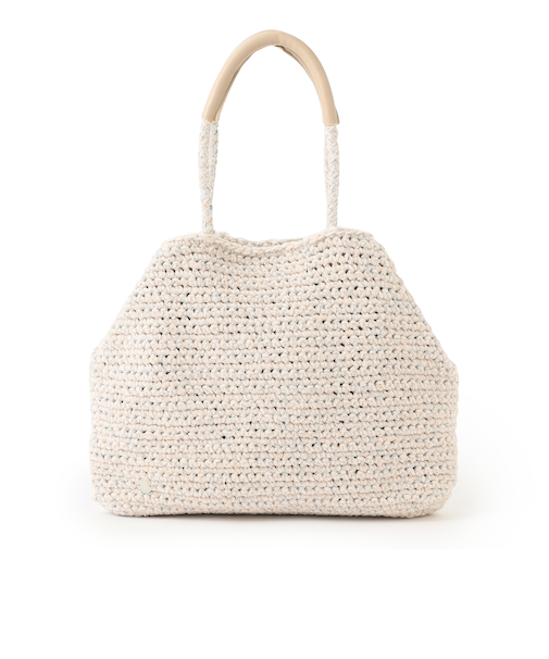 モール糸編みバッグ