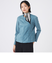 【ウォッシャブル】ストレッチスエードジャケット