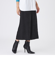 【ウォッシャブル】ストレッチスエードパンツ