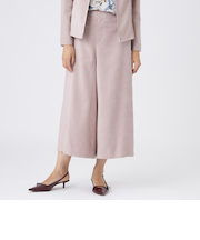 【ウォッシャブル】ストレッチスエードパンツ