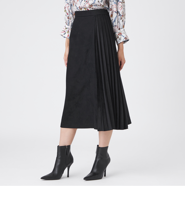 【ウォッシャブル】ストレッチスエードスカート