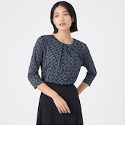 【吸水速乾・UV・接触冷感・ウォッシャブル】ビットエアファインブラウス