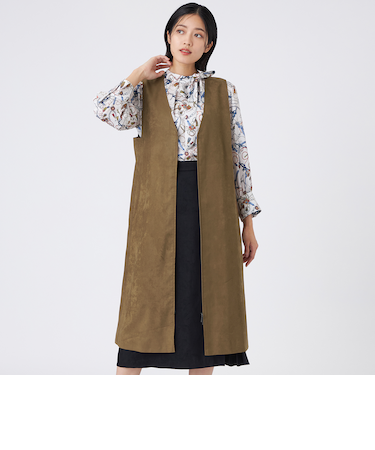 【ウォッシャブル】ストレッチスエードジャケットジャケット