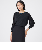 【ウォッシャブル】バイカラーニット