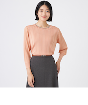 【ウォッシャブル】バイカラーニット