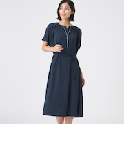 【吸水速乾・接触冷感・UV・ウォッシャブル】ファンクションデシンワンピース