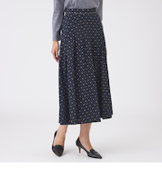 【ウォッシャブル】ジオメトリックプリントスカート