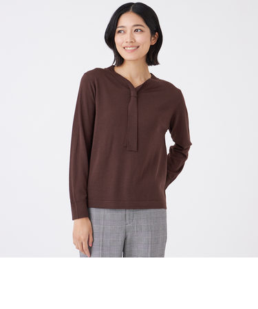 【ウォッシャブル】エクストラファインウールプルオーバー