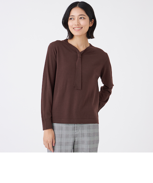 【ウォッシャブル】エクストラファインウールプルオーバー