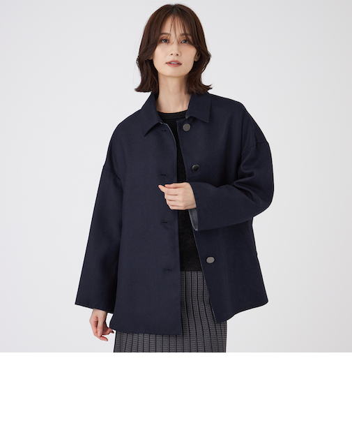 梳毛リバーコート