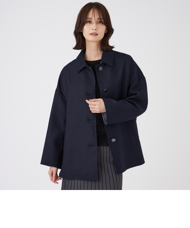 梳毛リバーコート