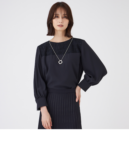 【ウォッシャブル】プライムジョーゼットブラウス