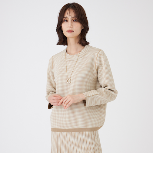 【ウォッシャブル】リバーシブルニットプルオーバー