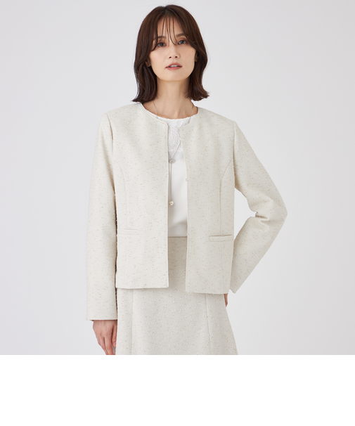 【ウォッシャブル】ペーパーヤーンファンシージャケット