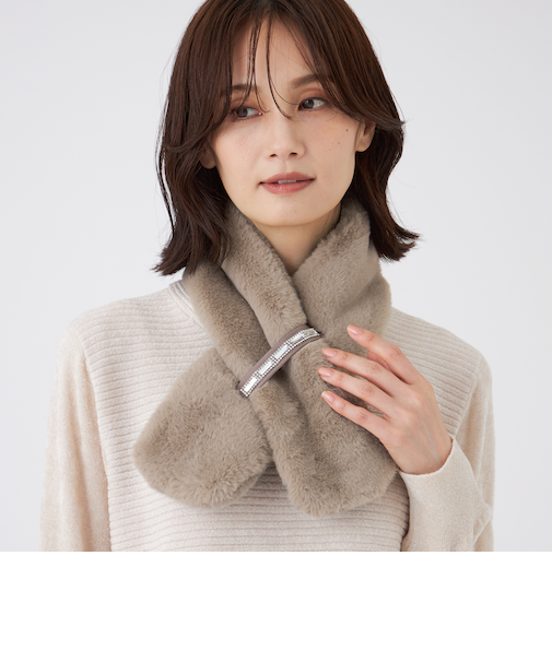 【ウォッシャブル】フェイクファーティペット