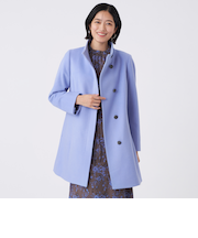 カシミヤ混メルトンウールコート