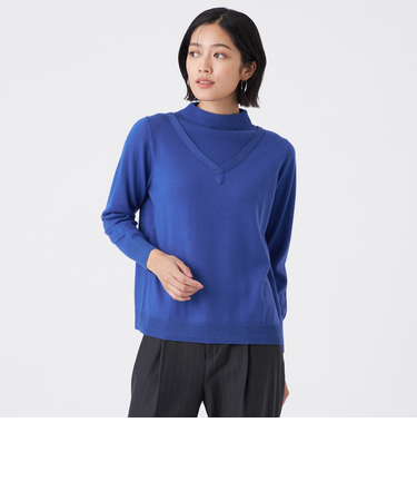 【ウォッシャブル】エクストラファインウールプルオーバー