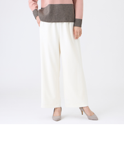 【ウォッシャブル】ダブルフェイスジャージパンツ