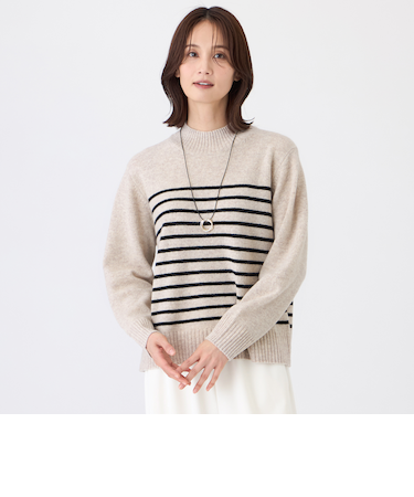 【ウォッシャブル】エアリーウールニットプルオーバー