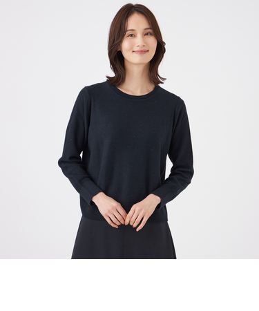 【ウォッシャブル】SPANGLE KNITプルオーバー